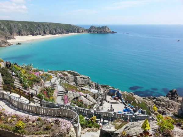 view from the Minnack Theatre, Porthcurno